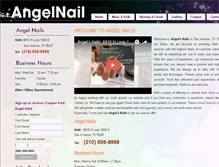 Tablet Screenshot of angelnailsanantonio.com